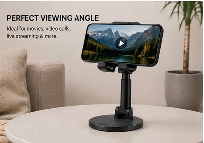 Collapsible Telescopic Mobile Holder – Adjustable & Foldable Phone Stand